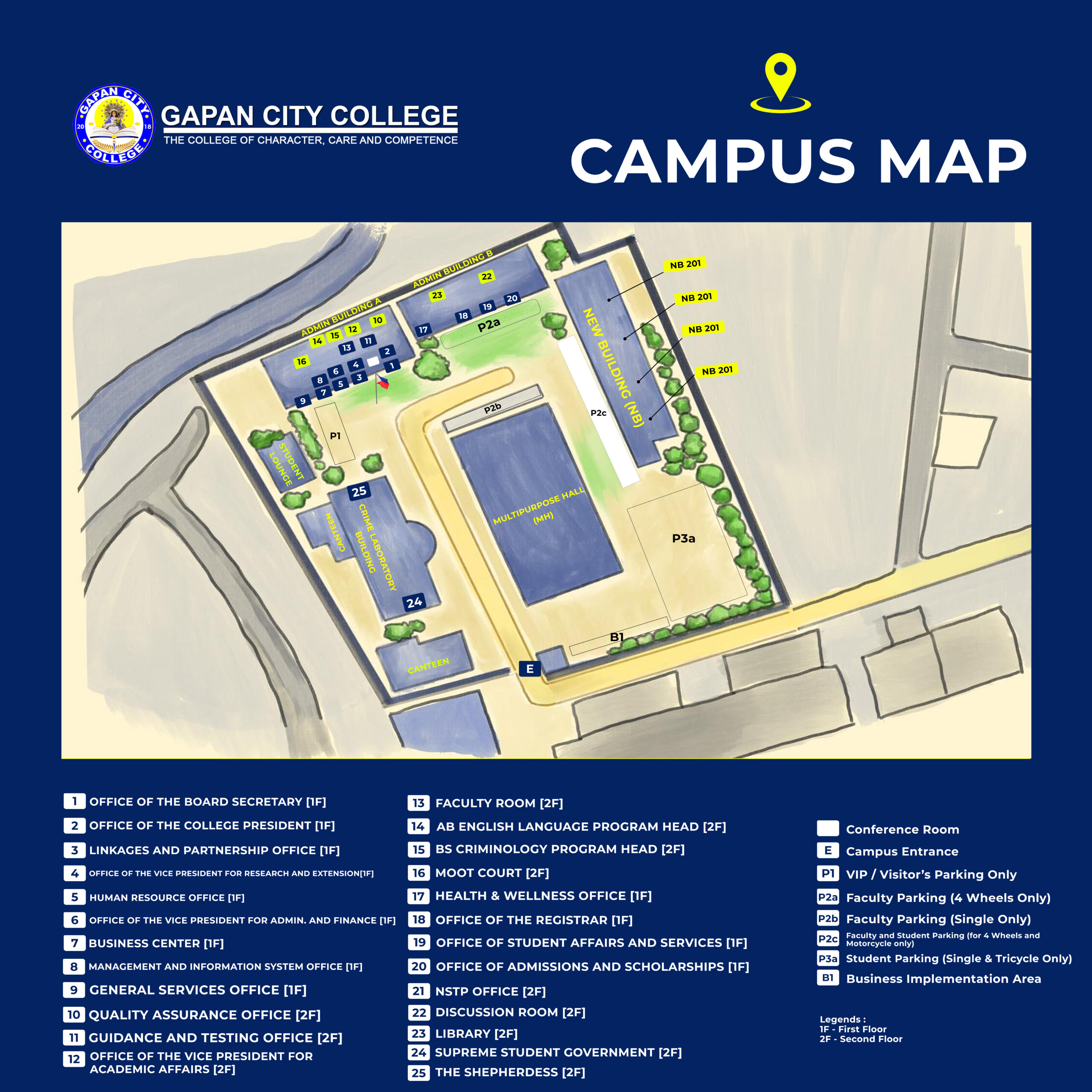 Campus Map - Gapan City College